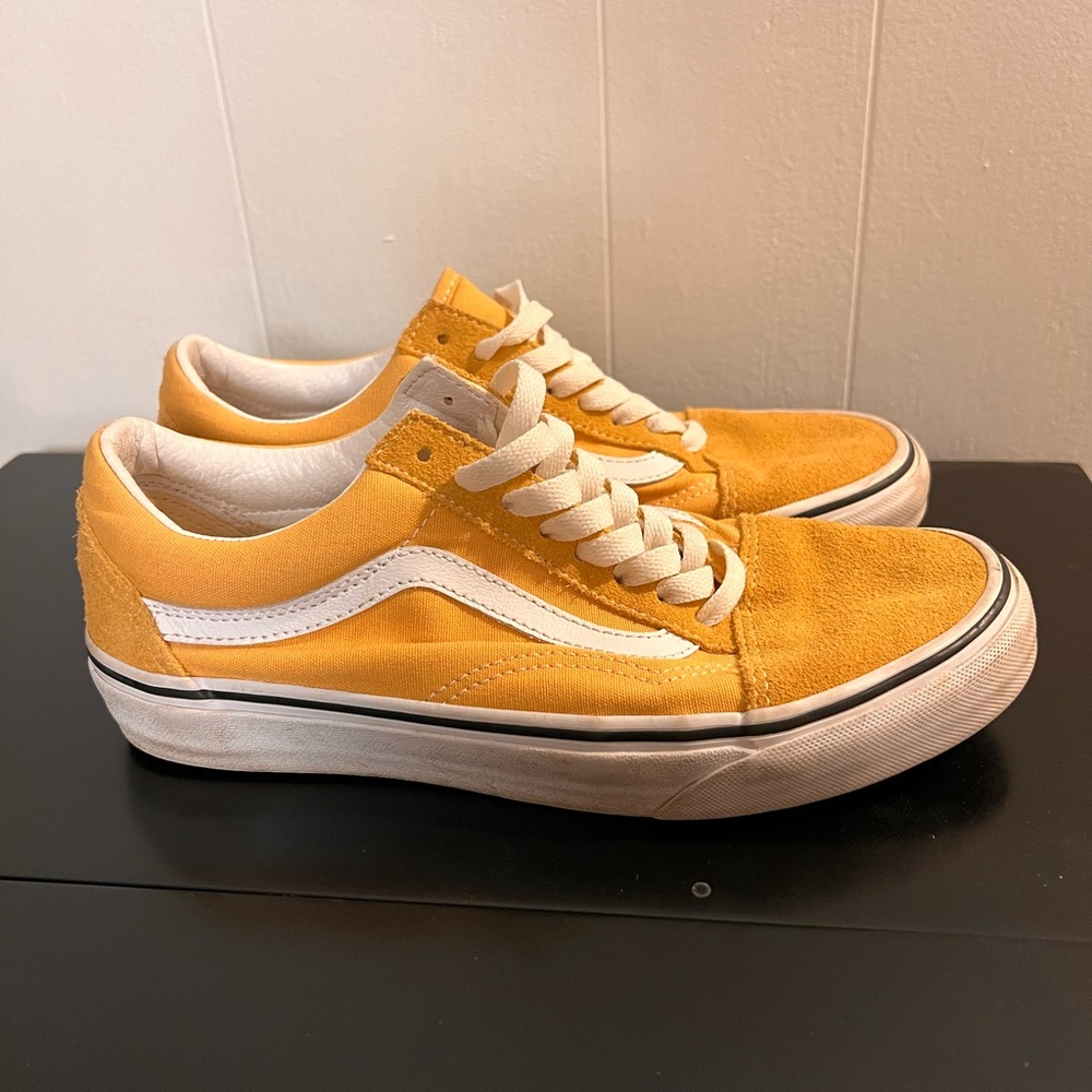 Old School Yellow Vans Sneakers